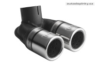 ULTER p�esn� koncovka v�fuku - dvojit� lad�n� kulat� 60mm Smart Roadster -- rok v�roby 2003-2005